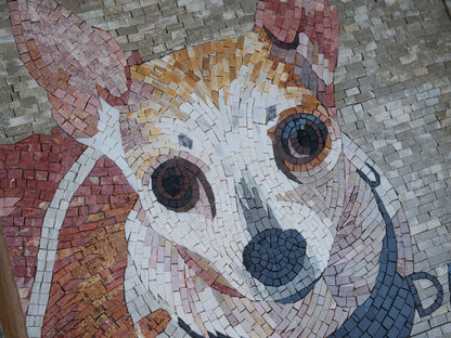 Chihuahua Dog Mosaic Mural