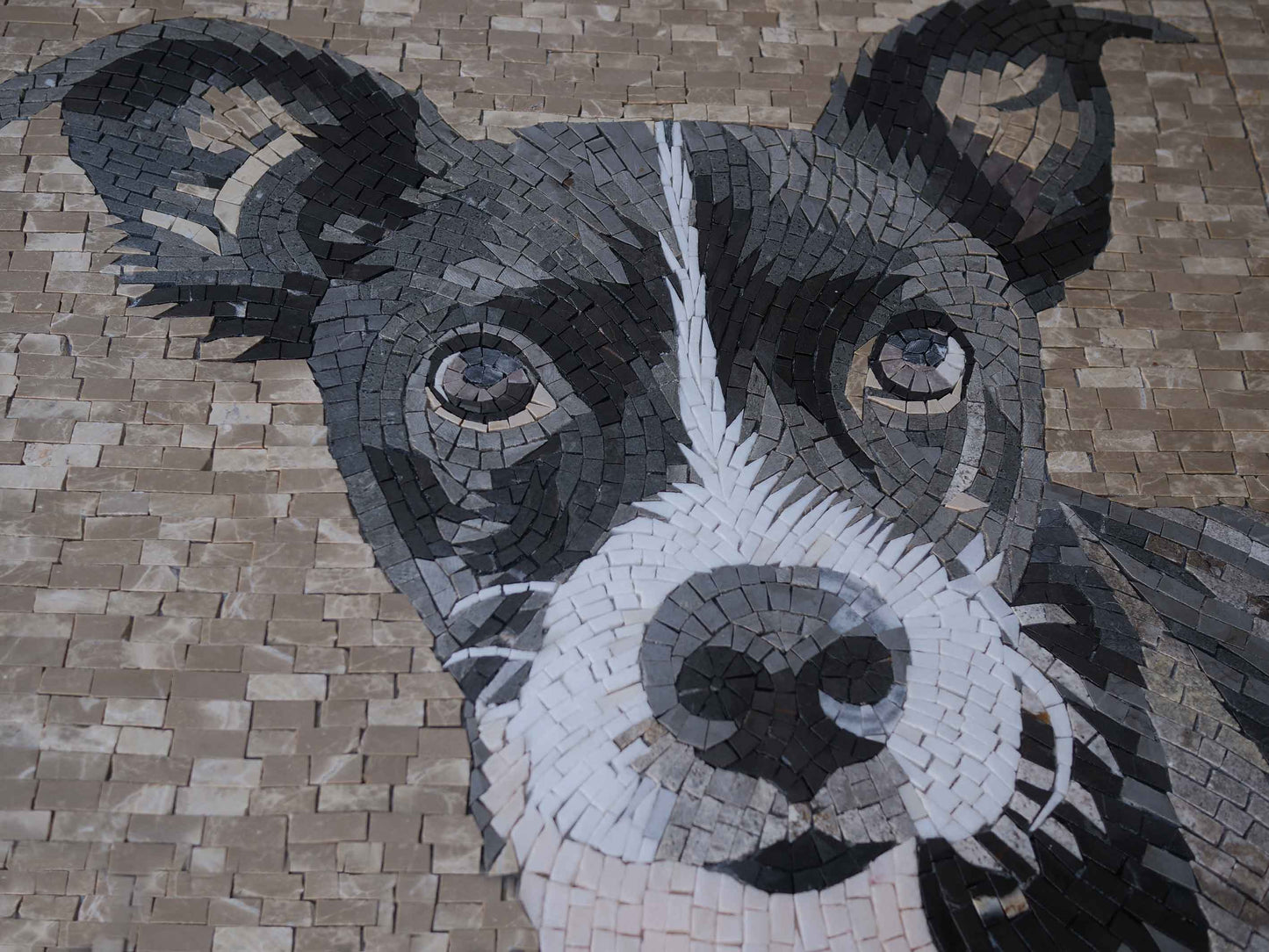 Trouble - Custom Dog Mosaic Portrait