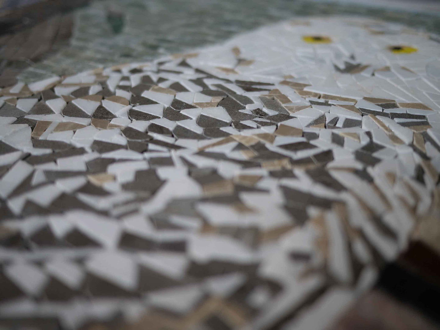 Mosaic Artwork - Owl On A Branch