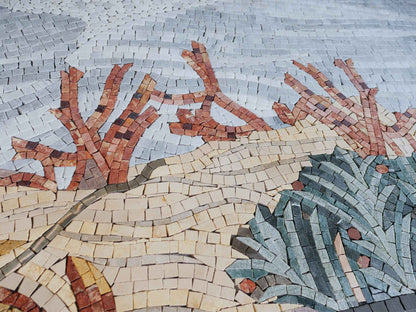 Underwater Seahorses - Mosaic Art