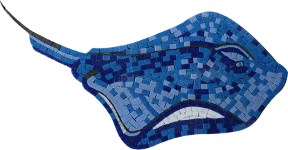 Blue Fish Mosaic