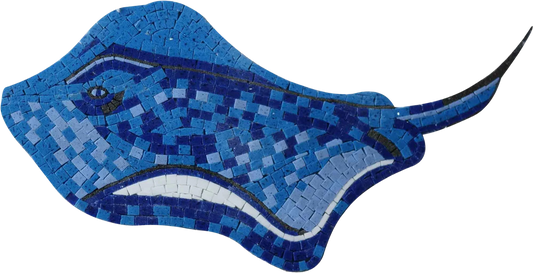 Stringray Fish - Mosaic Art