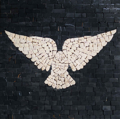 White Pigeon - Mosaic Artwork