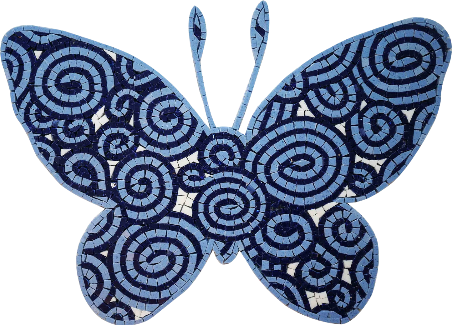 Mosaic Artwork - The Blue Butterfly