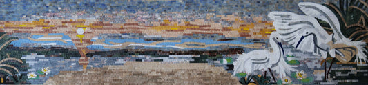 Mosaic Sunset Art