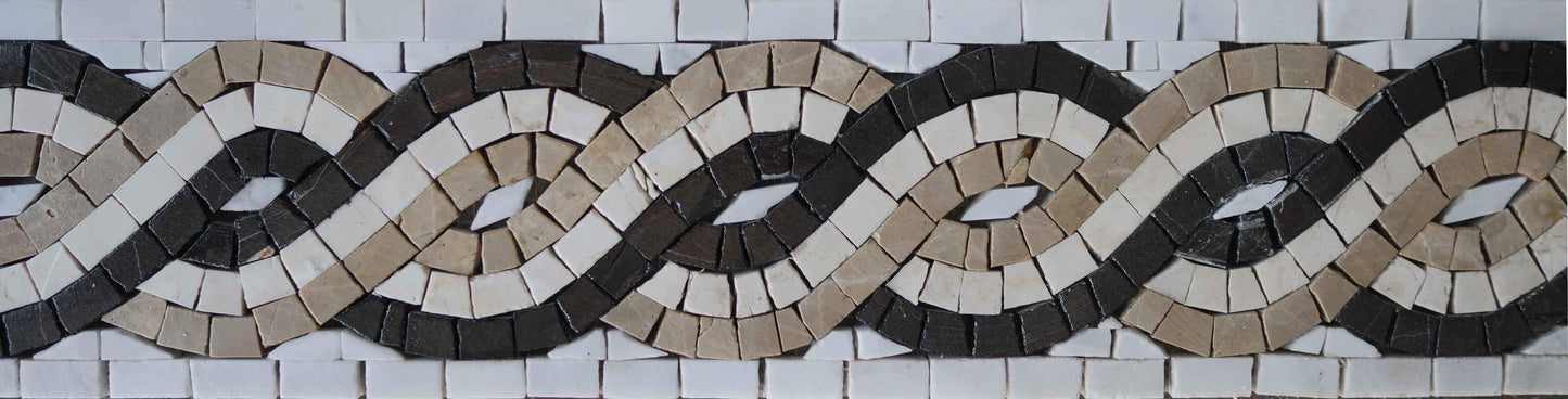 The Rope VI Marble Mosaic Border