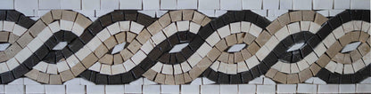 The Rope VI Marble Mosaic Border
