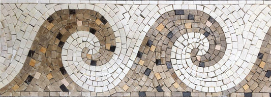 Mosaic Border - Mosaic Wave Design