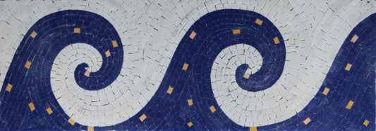Ocean Waves - Handcut Mosaic