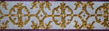 Mosaic Border - Golden Shapes