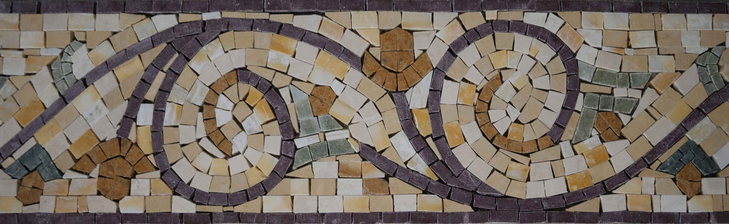 Spring's Delicacy Floral Mosaic Border