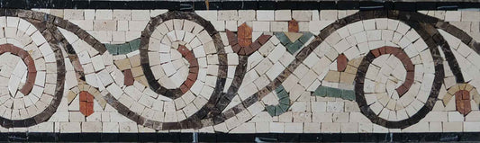 Summer's Delicacy Floral Mosaic Border