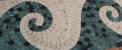 Ripple - Waves Mosaic Border