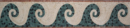 Ripple - Waves Mosaic Border