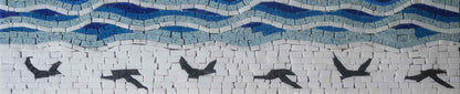 Flying Birds Border - Bird Mosaic Art