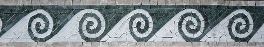 Ocean Waves Border - Simple Mosaic