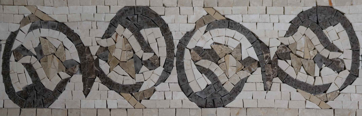 Patterned Floral Art - Border Mosaic