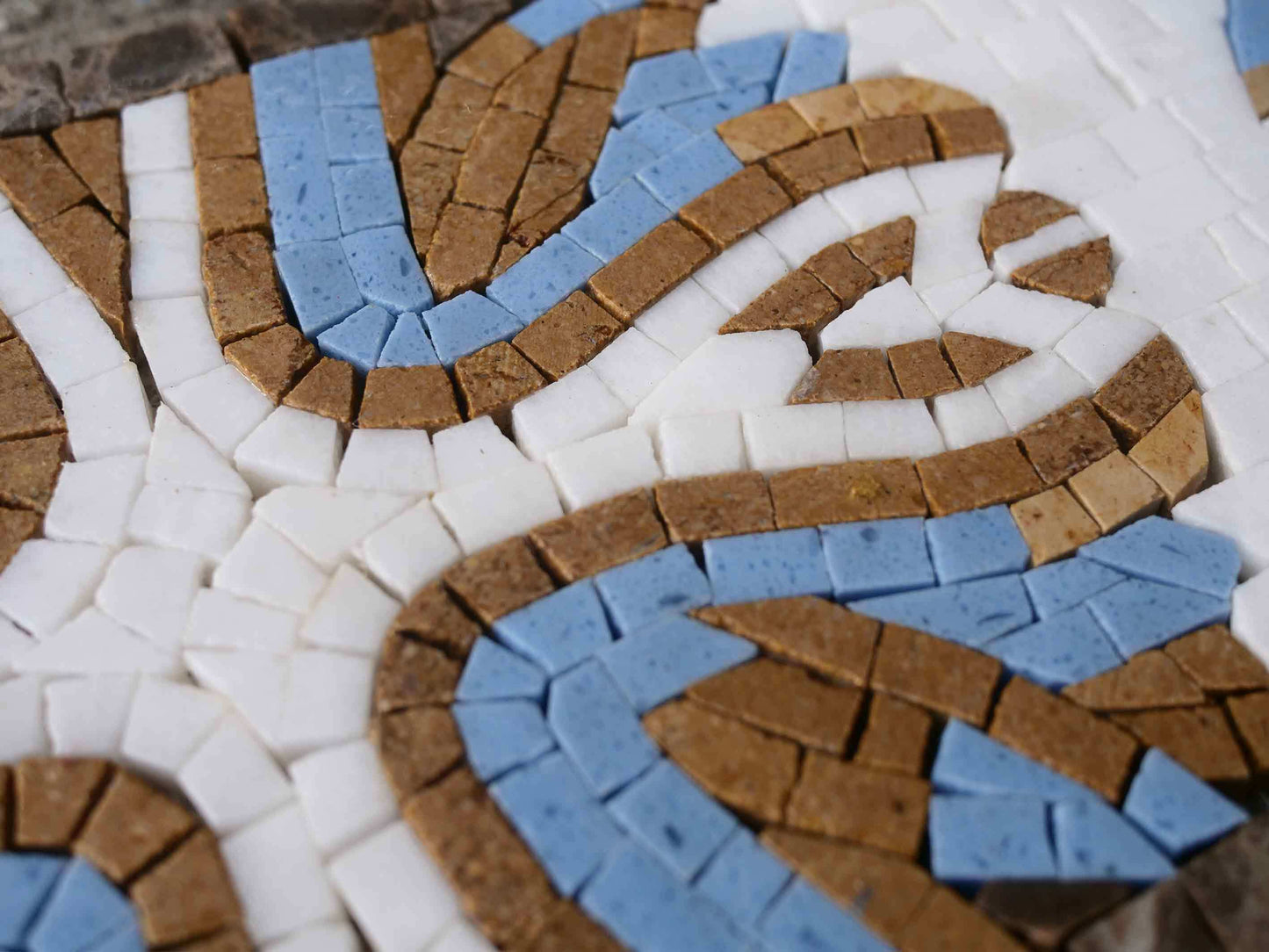 Mosaic Border Art - Floral Geometric Pattern