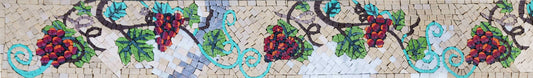 Mosaic Border - Red Grapes