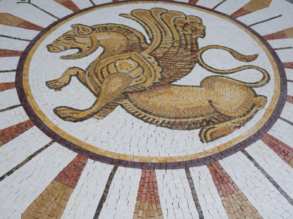 Persian Mosaic Artwork - Shir 'o' Khorshid