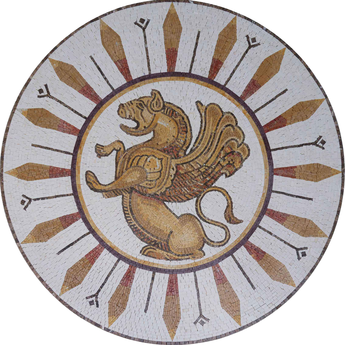 Persian Mosaic Artwork - Shir 'o' Khorshid