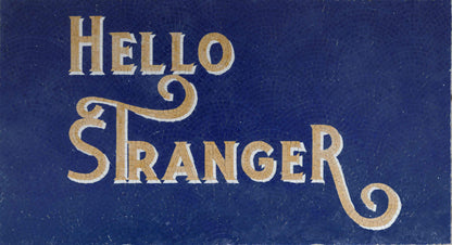 Hello Welcoming Mosaic Sign