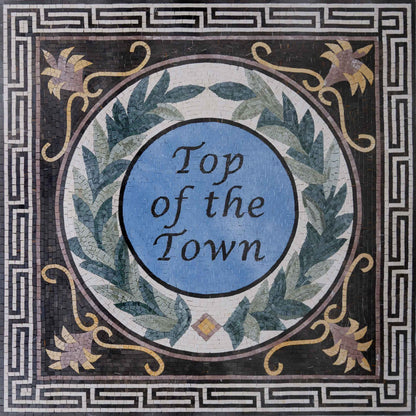 Custom Floral Design Mosaic Wall Art