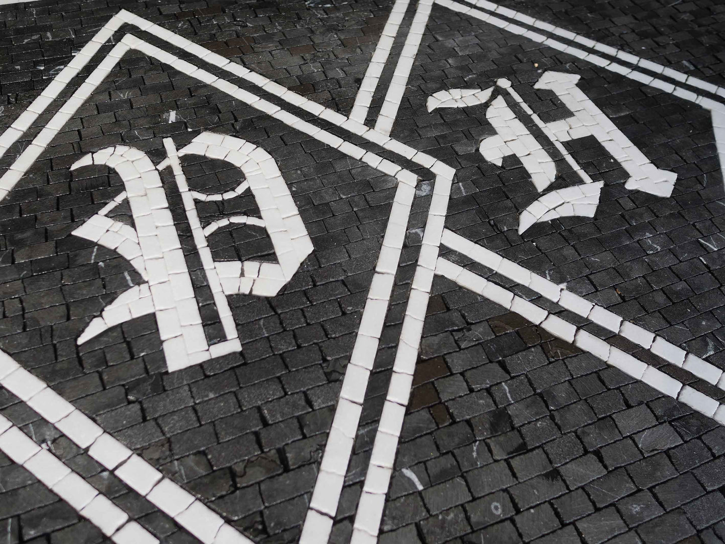 Customized Diamond Pattern Initials Mosaic Art