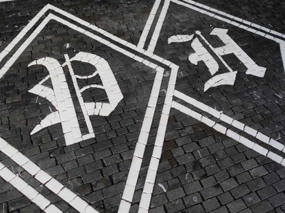 Customized Diamond Pattern Initials Mosaic Art