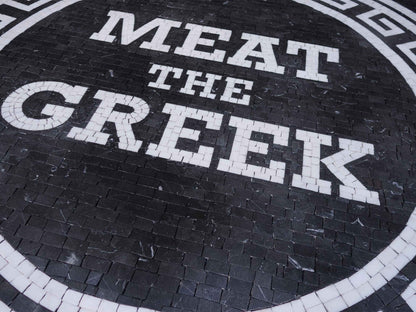 Custom Roman Border Mosaic Art