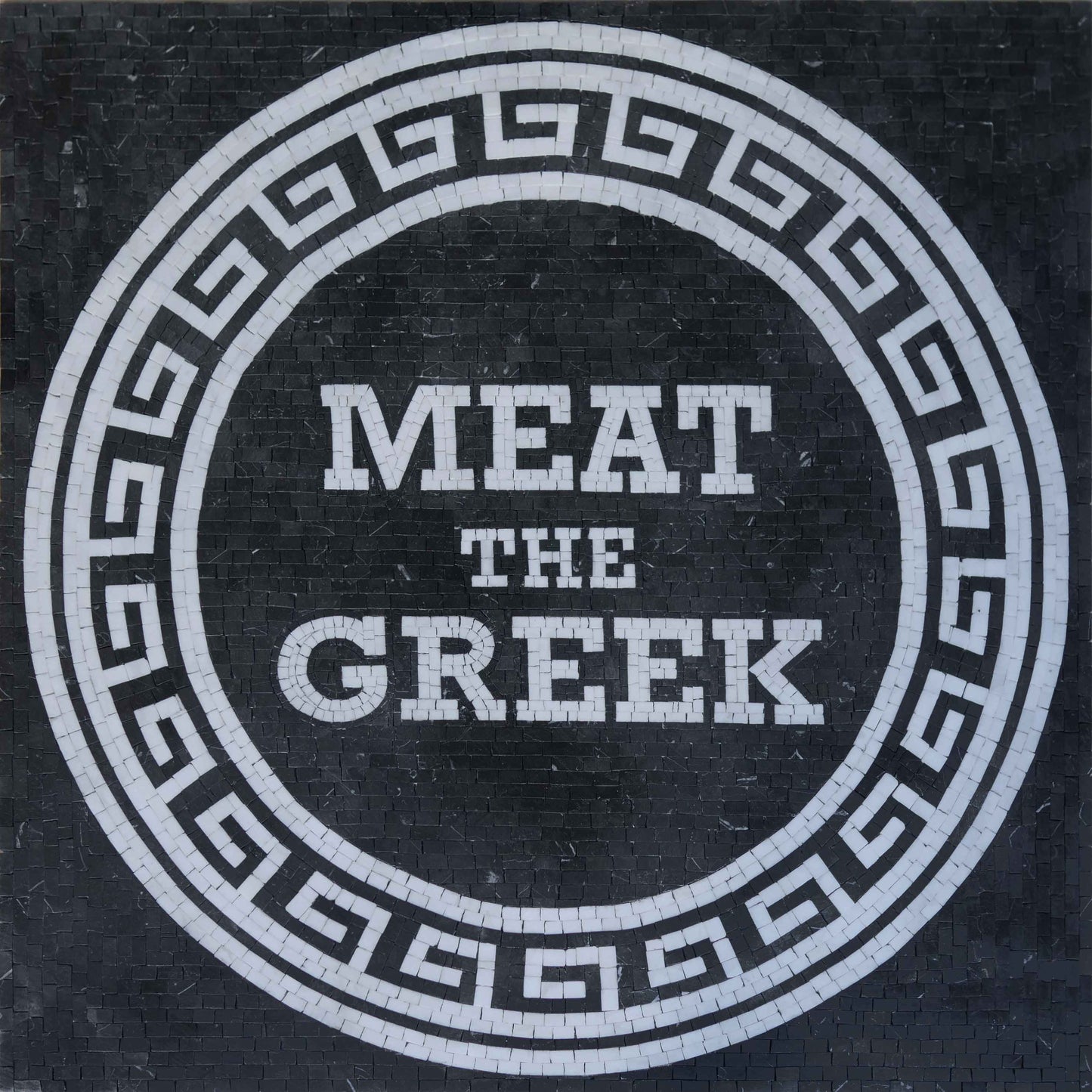 Custom Roman Border Mosaic Art