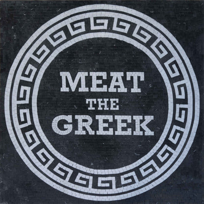 Custom Roman Border Mosaic Art