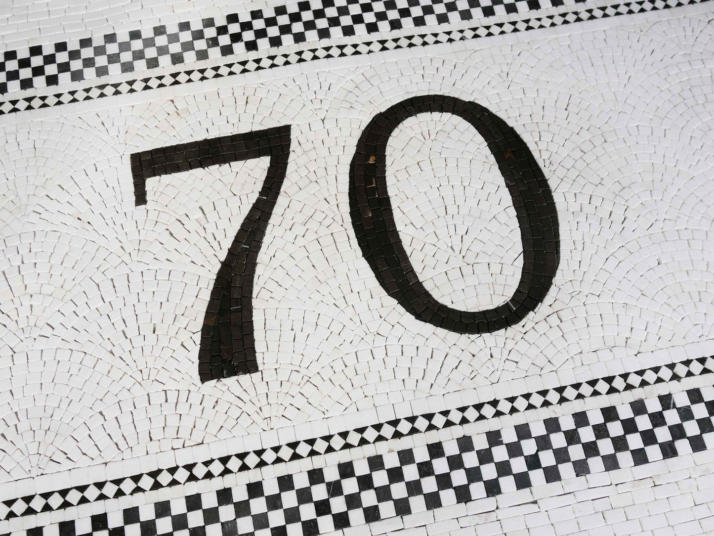 Monochromatic Number Logo - Custom Mosaic Art