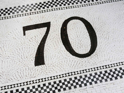 Monochromatic Number Logo - Custom Mosaic Art