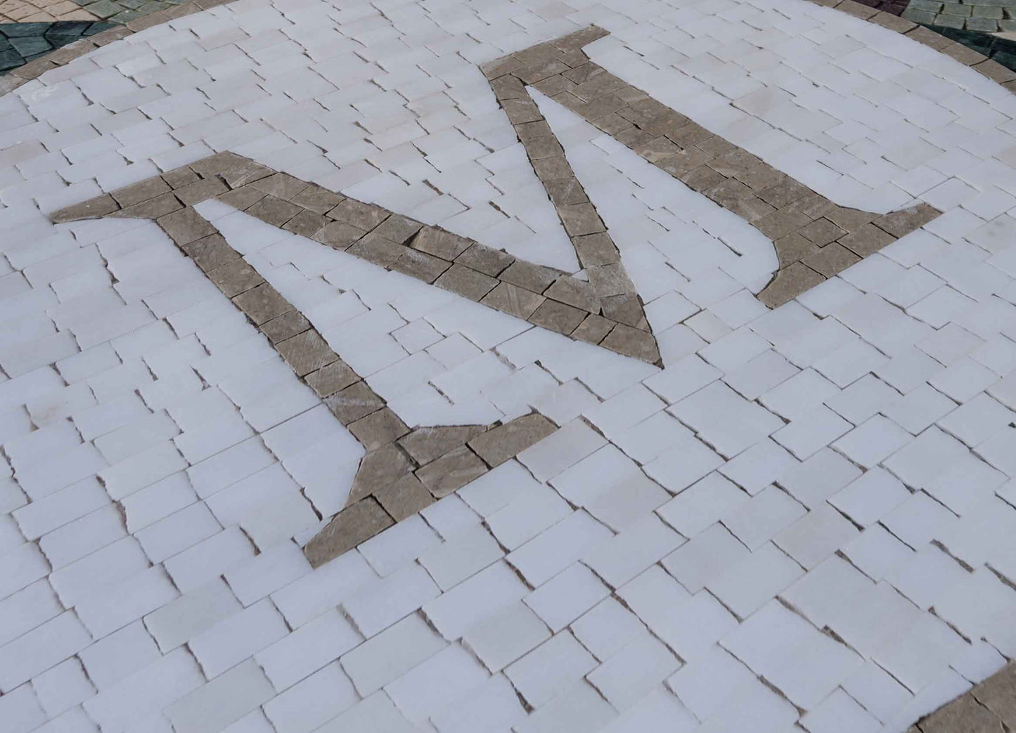 M Mosaic Initial - Mosaic Medallion