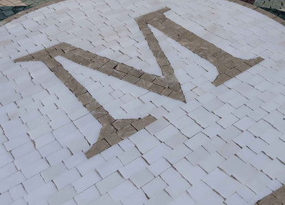 M Mosaic Initial - Mosaic Medallion