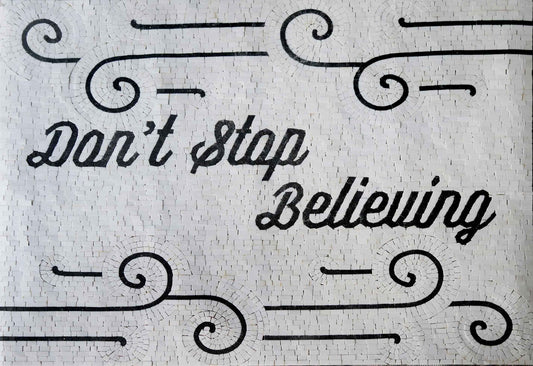 Believe - Contemporary Mosaic Wall Art