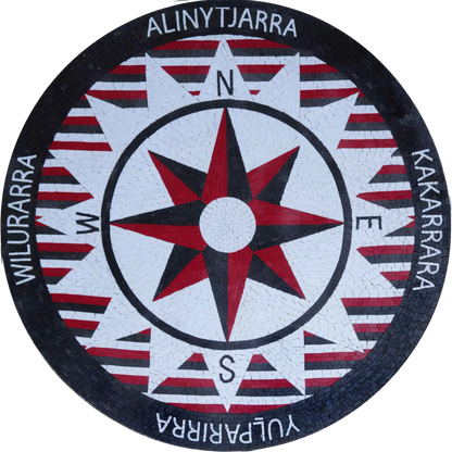 Artistic Compass - Mosaic Medallion