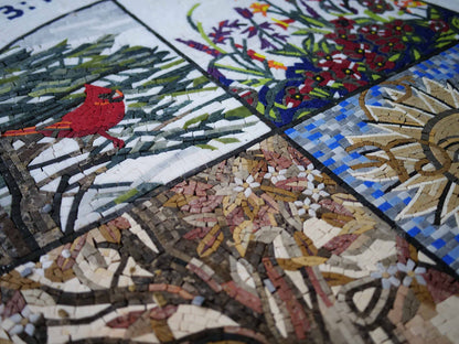 Mosaic Artwork - The Seasonal Clock