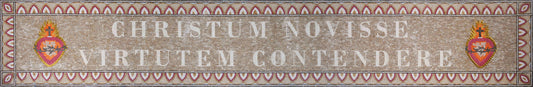 Marble and Glass Mosaic - The Sacred Heart Quote - Religious Mosaic