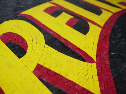 Paper Recycling Mosaic Logo Design