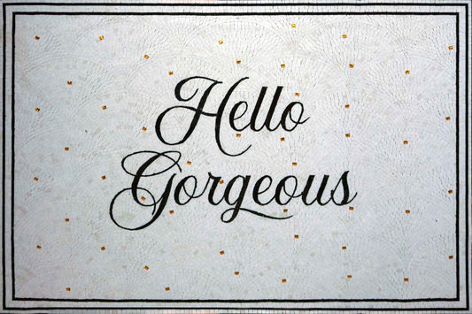 Hello Gorgeous Mosaic Sign