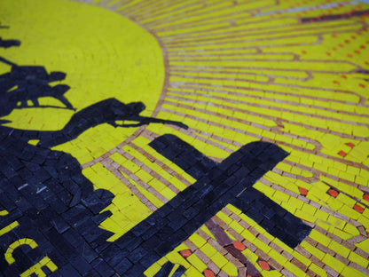 Soldier Salutation Mosaic Artwork