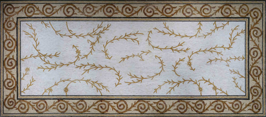 Gold Vines - Mosaic Pattern Art