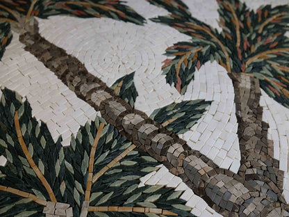Tree Mosaic - Triple Palm