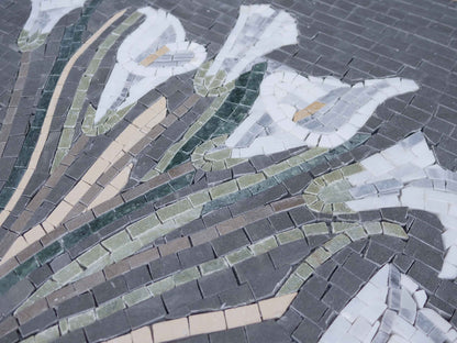 Mosaic Wall Art - Calla Lily Flowers