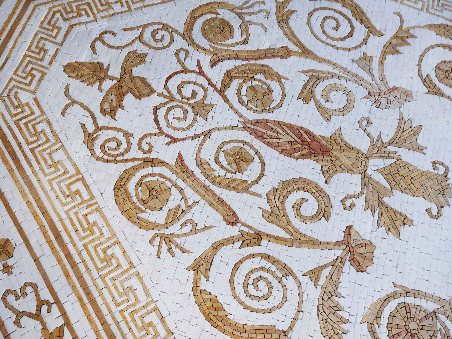 Royal Rectangular Rug Mosaic Artwork