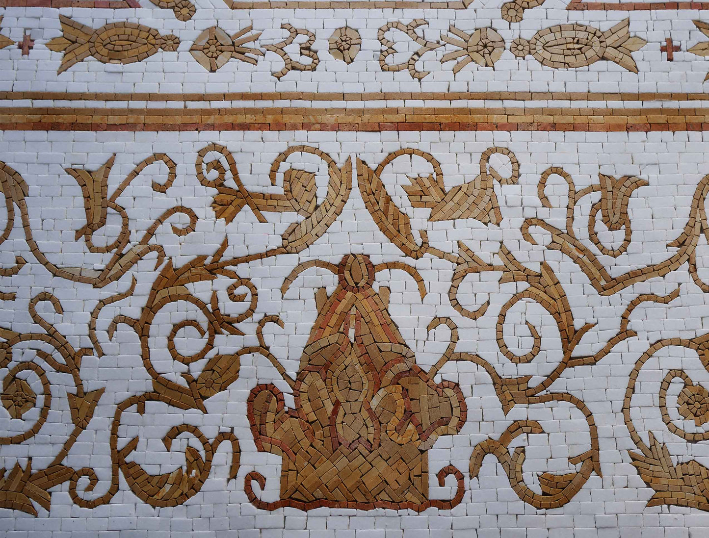 Royal Rectangular Rug Mosaic Artwork