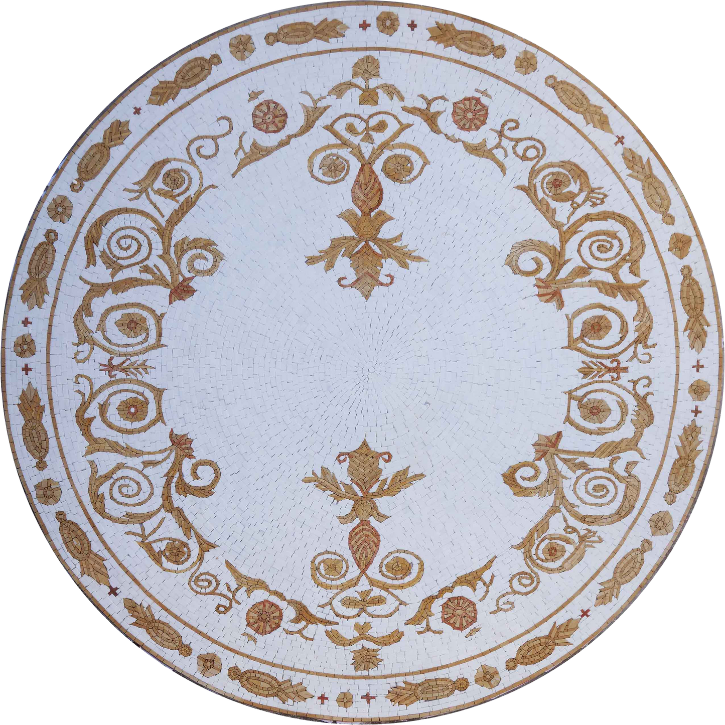 Royal Circular Medallion - Mosaic Art
