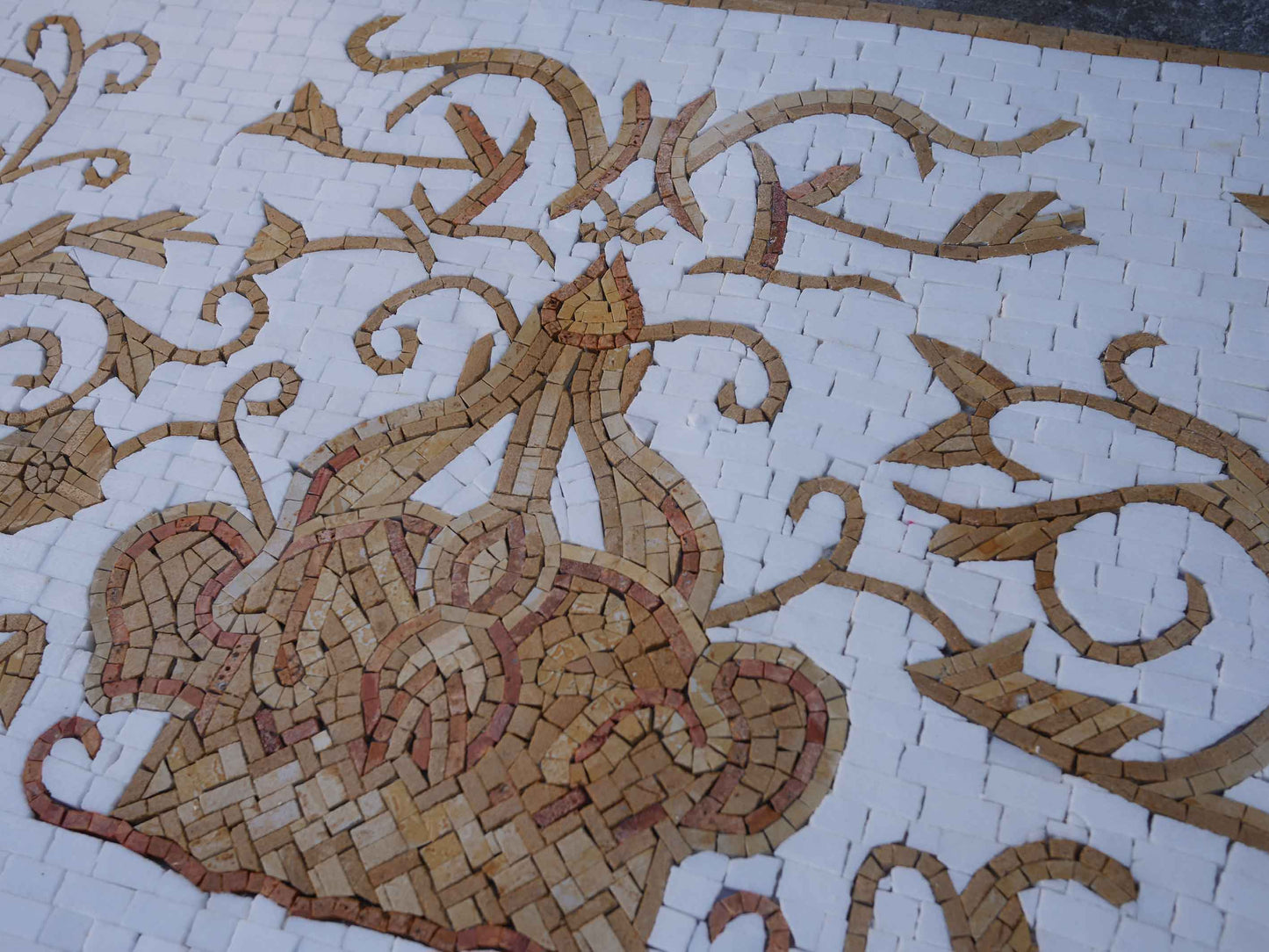 Royal Rectangular Rug Mosaic Artwork